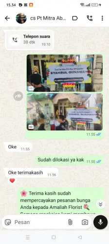 Testimonial Papan Bunga palopo